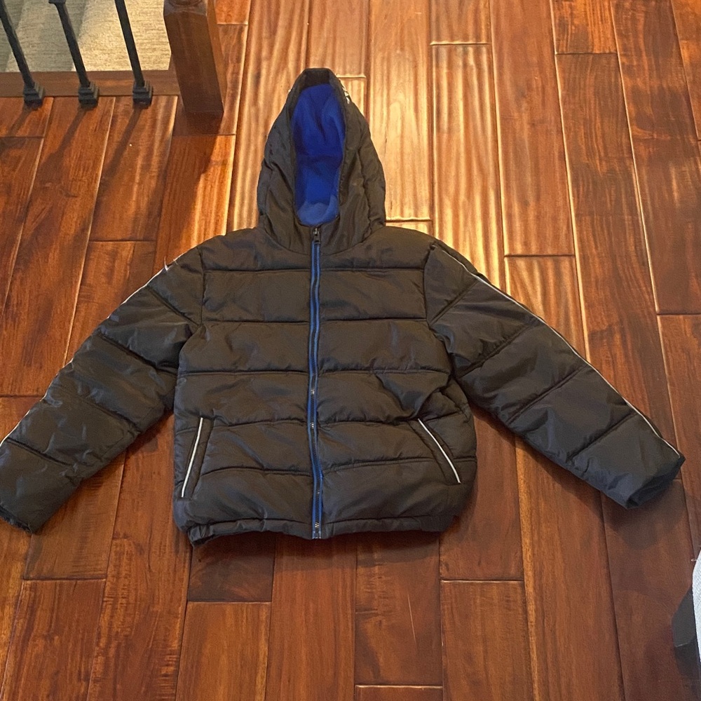 Hurley Black Puffer Jacket with Blue Interior